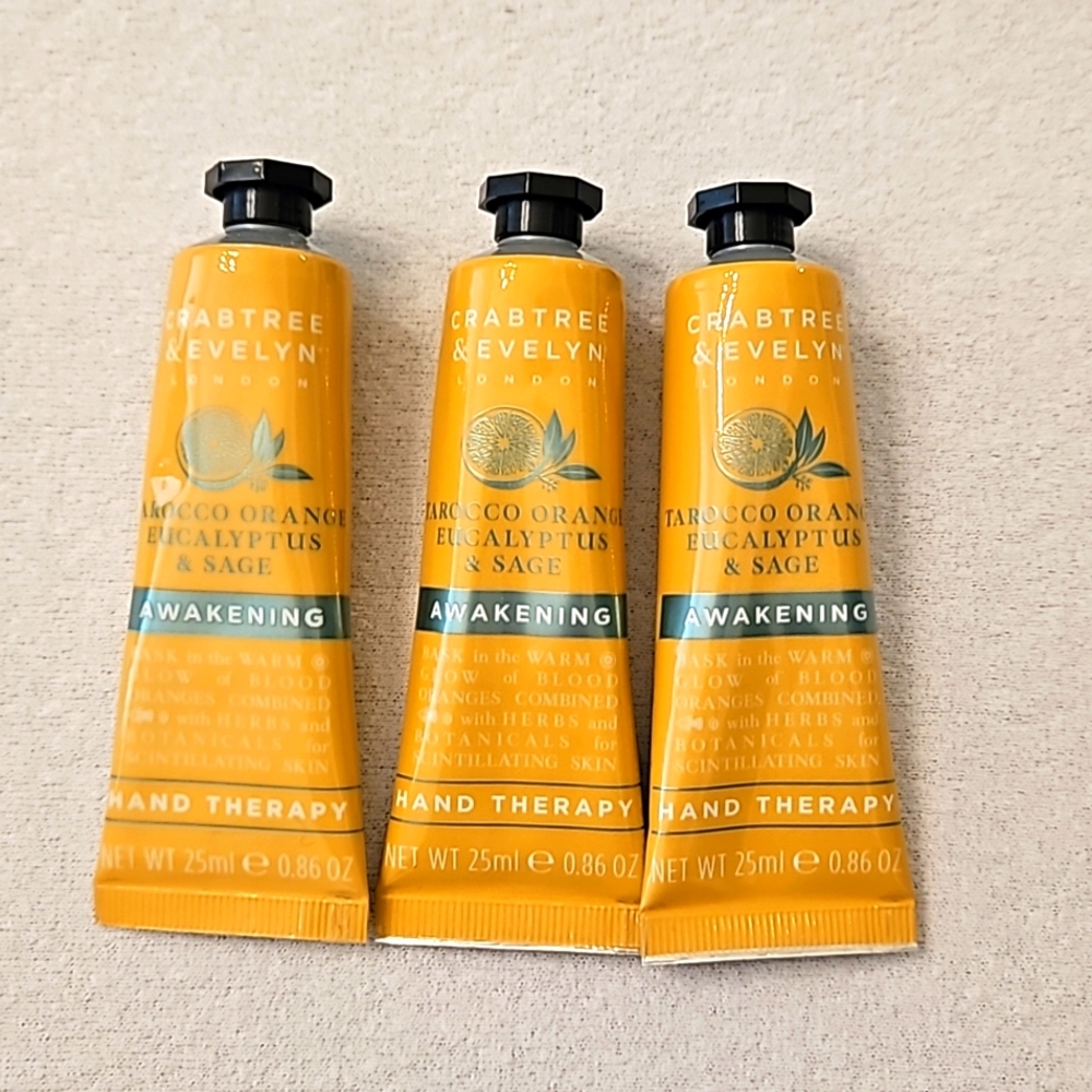 Crabtree & Evelyn 3 Tarocco Orange Eucalyptus & Sage Hand Therapies